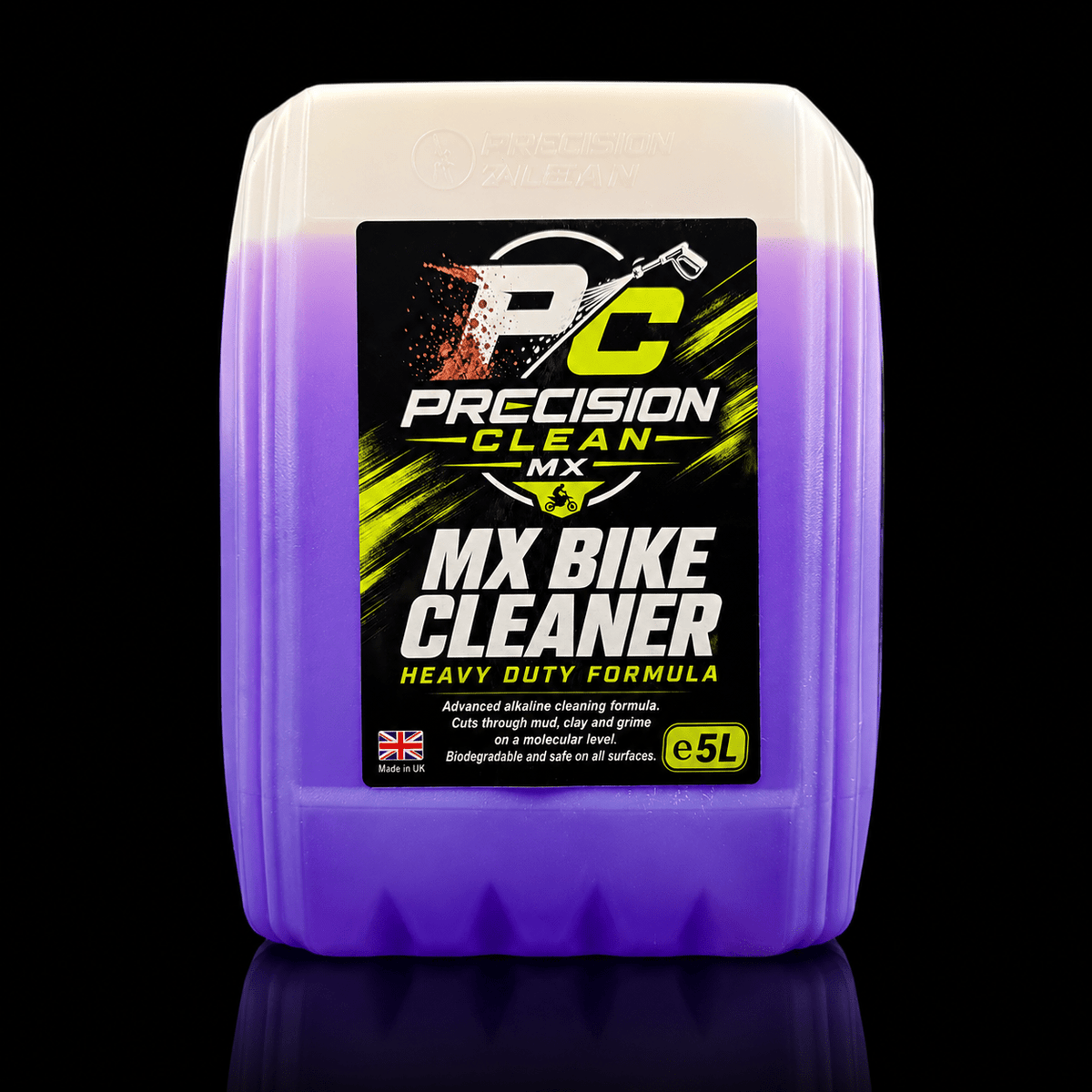 Precision Clean MX Motocross Bike Cleaner 5L refill bottle