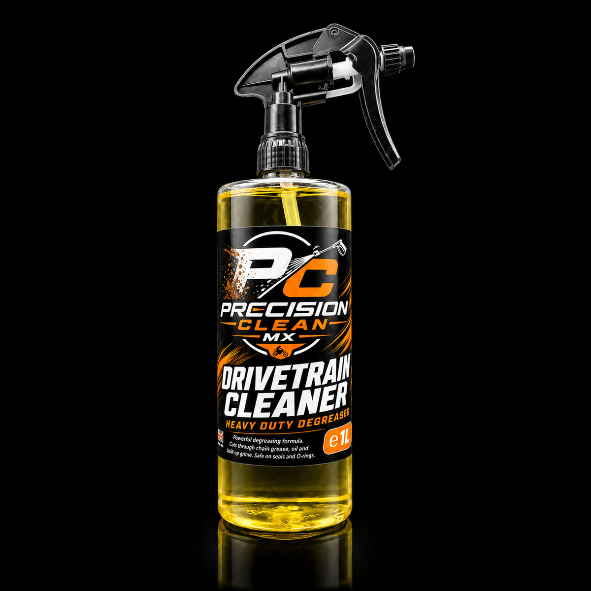 Precision Clean MX Motocross Bike Drivetrain Cleaner 1L bottle
